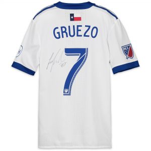 Carlos Gruezo FC Dallas Autographed Match-Used White #7 Jersey vs. Toronto FC
