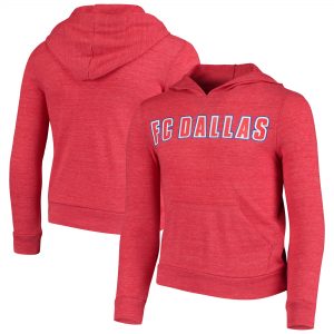 FC Dallas 5th & Ocean by New Era Girls Youth Tri-Blend Pullover Hoodie