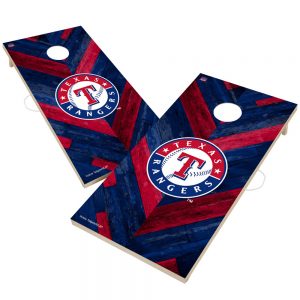 Texas Rangers 2′ x 4′ Herringbone Design Cornhole Set