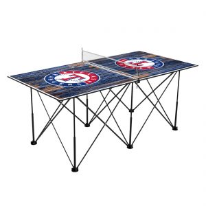 Texas Rangers 6′ Weathered Design Pop Up Table Tennis Set