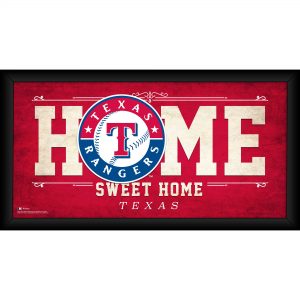 Texas Rangers Framed 10″ x 20″ Home Sweet Home Collage