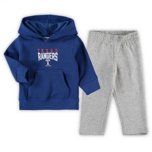 Texas Rangers Infant Fan Flare Fleece Hoodie and Pants Set
