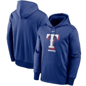 Texas Rangers Nike Logo Therma Performance Pullover Hoodie