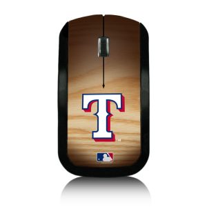 Texas Rangers Wood Print Wireless USB Mouse
