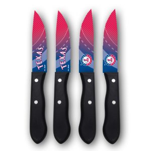 Texas Rangers Woodrow 4-Piece Stainless Steel Steak Knife Set